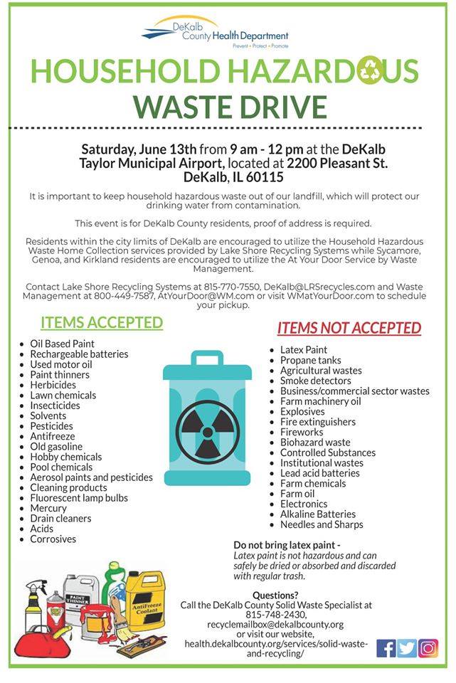 Household Hazardous Waste Drive - DeKalb County