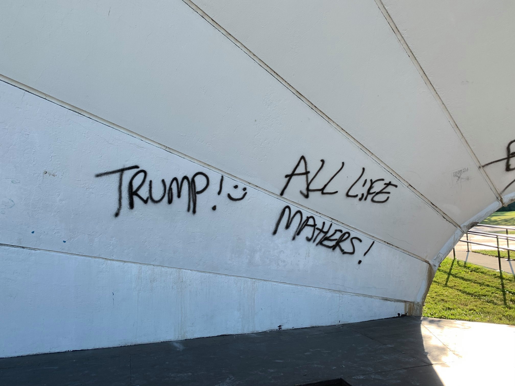 Community Band Shell Vandalized