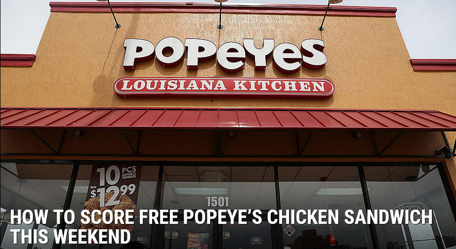 How To Score Free Popeye’s Chicken Sandwich This Weekend