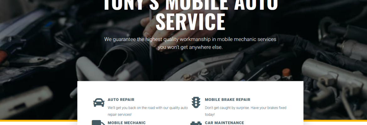 Tony’s Mobile Auto Service