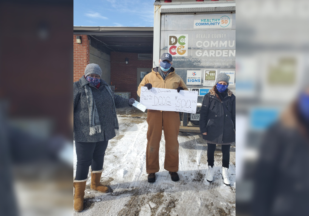 DeKalb County Democrats Donates to Community Gardens