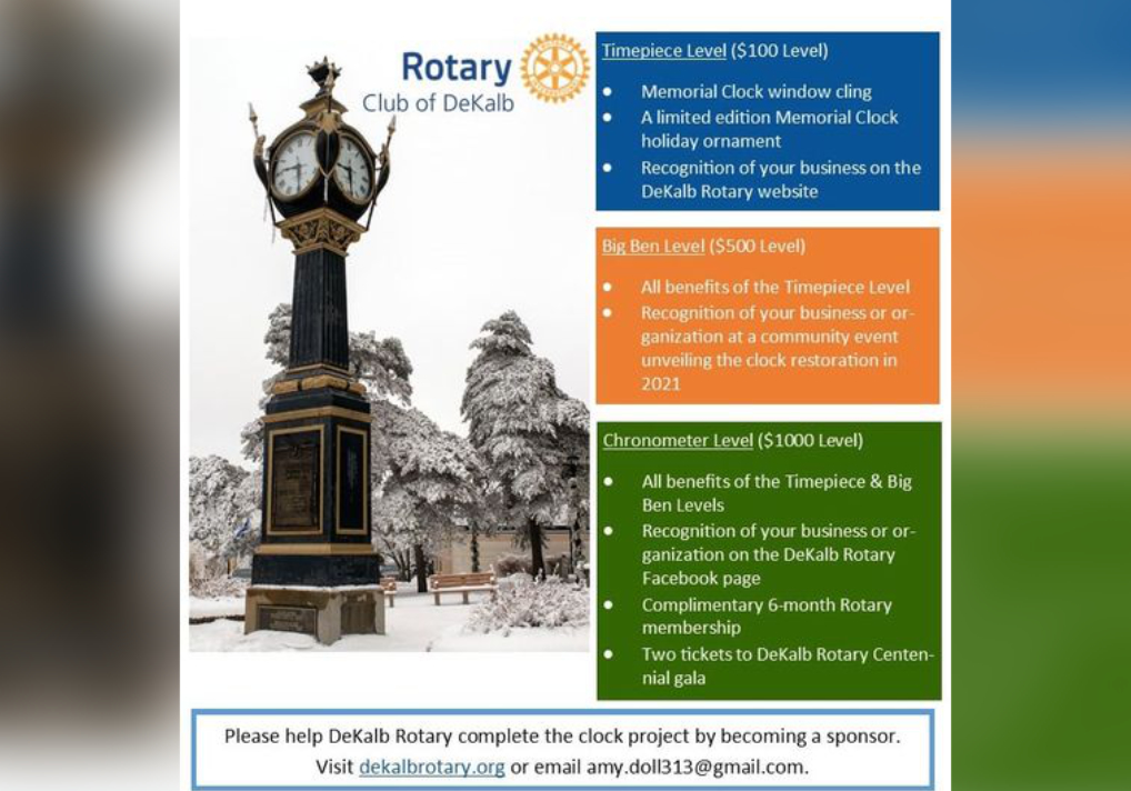 DeKalb Rotary Wants To Keep DeKalb On Time