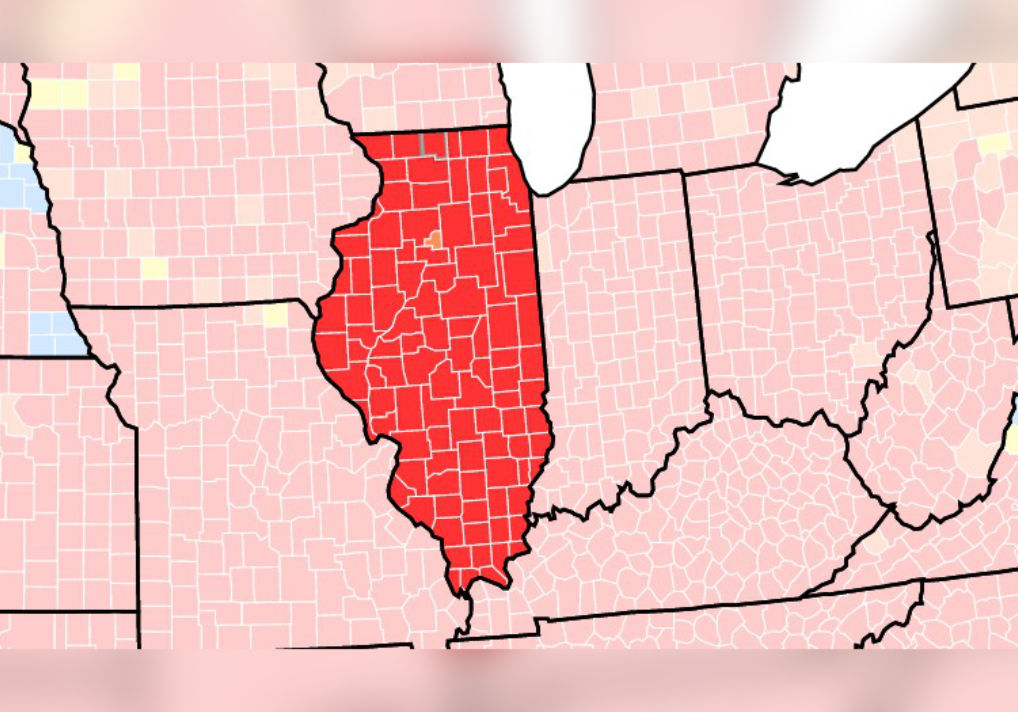 All But One County In Illinois At High Risk For Transmission Of COVID-19