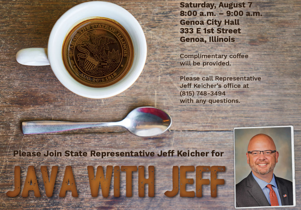 Please Join State Representative Jeff Keicher For "Java With Jeff"